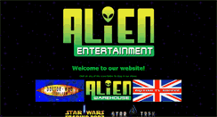 Desktop Screenshot of alienentertainmentstore.com